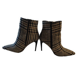 Lilianna Women’s SZ 8 Plaid Houndstooth Pointed Toe Stiletto Heel Chic